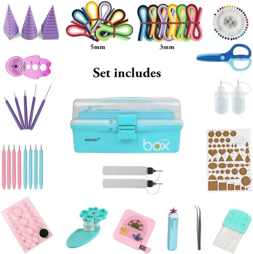 Vista 2 de Kits de Quilling - Herramientas y suministros Quilling,Engarzadora de papel,Papel Quilling