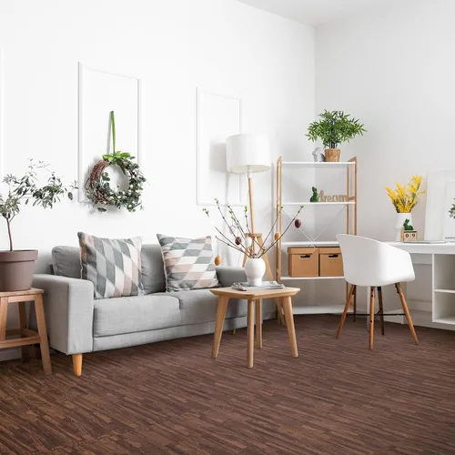 Vista 2 de Sorbus Losetas de suelo de madera veteada, esteras de espuma EVA entrelazadas, losetas de 3/8" de grosor para suelos de madera, esteras de ejercicio