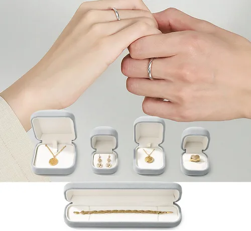 Vista 3 de Oirlv Caja de pulsera de terciopelo Caja de regalo de joyería