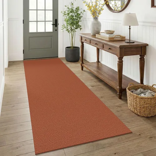 Vista 253 de KOZYFLY - Tapete para puerta de interior, lavable, pequeña, antideslizante, con respaldo de goma, felpudo de algodón para el hogar, color negro