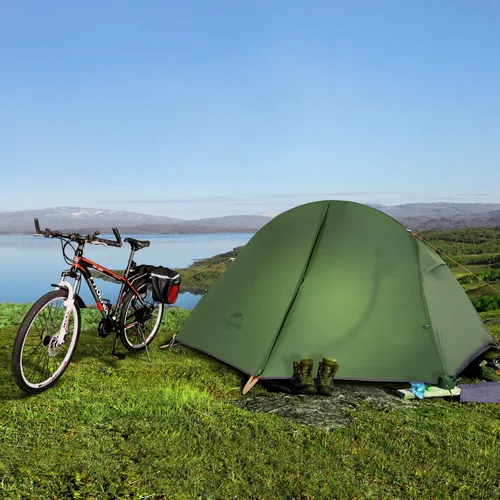 Vista 2 de Naturehike Backpacking Tent for 1 Person Camping Hiking Lightweight Waterproof one Person Tent with Footprint