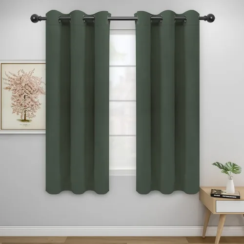 Vista 133 de Easy-Going - Cortinas opacas para dormitorio, aislamiento térmico sólido con ojales, cortinas de ventana para reducción de ruido, cortinas