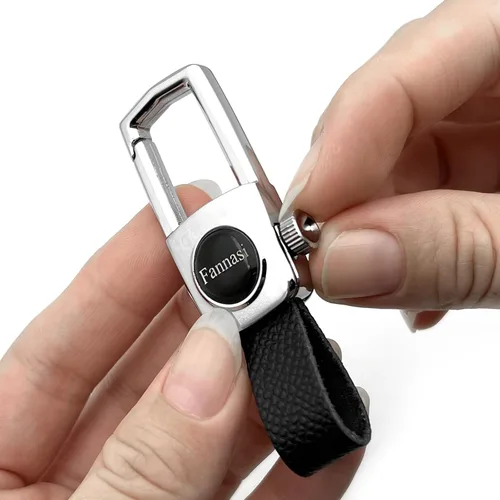 Llavero creativo para automóvil para mujeres y hombres, llavero con llavero en D antipérdida mejorado y resistente