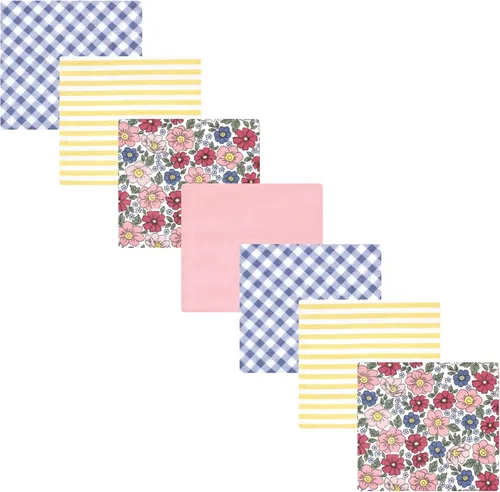 Vista 75 de Hudson Baby Unisex Baby Cotton Flannel Receiving Blankets Bundle, Bonjour, One Size (Pack of 2)