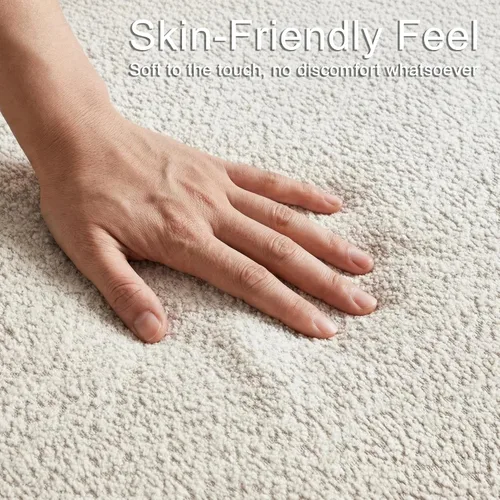 Vista 4 de Sofá Boucle de estilo japonés, moderno sofá con respaldo curvado apretado, estilo minimalista, cómodo sofá para sala de estar y apartamento (beige 2)