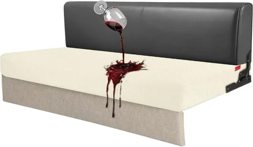 Vista 74 de Fundas de cojín 100 % impermeables para caravana, tela elástica, repuesto para asiento de cámper, funda de sofá lavable diseñada para banco de auto