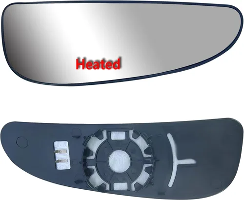 Vista 6 de Reemplazo de espejo retrovisor del lado del conductor con brazo largo y vidrio principal superior calefactado con placa trasera para Ram Promaster