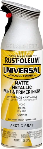 Vista 91 de Rust-Oleum 267298-6PK Pintura en aerosol martillada universal para todas las superficies, 12 onzas, blanco, paquete de 6
