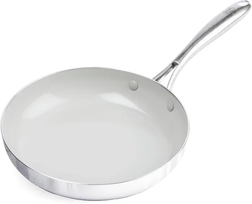 Vista 14 de GreenLife Triple capa de acero inoxidable saludable de cerámica antiadherente, 3.75 cuartos de galón con tapa, sin PFAS, revestimiento múltiple