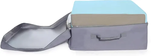 Vista 5 de Milliard Funda de transporte para siestera triple plegable azul (24 x 19 x 9 pulgadas) no incluye el colchón