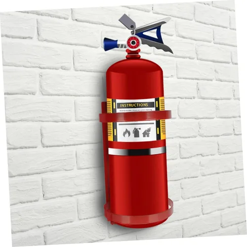 Vista 3 de Angoily Extintor de incendios pequeño, 2 piezas, soporte de montaje para extintor de incendios, soporte para extintor de incendios, colgador