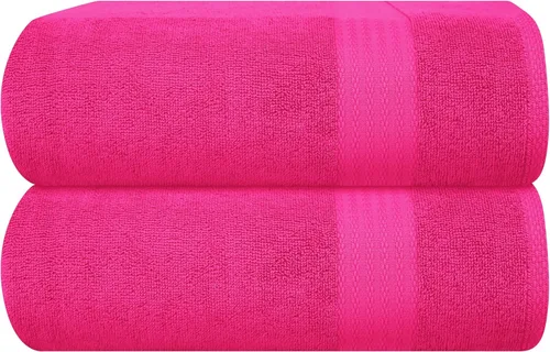 Vista 38 de GLAMBURG Sábana de baño de algodón extra grande premium de 700 GSM 35x70 - 100% algodón peinado - Calidad de hotel y spa de lujo - Duradera