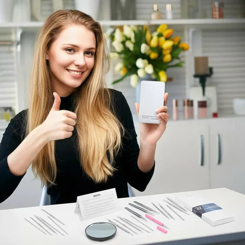 Vista 3 de 22 Piezas Herramienta Extractora de Espinillas, Removedor de Puntos Negros, Acné y Comedones Kit Extractor