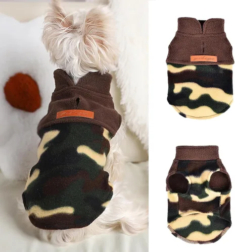 Vista 78 de Chaleco de forro polar con estampado a cuadros rojos, suéter de invierno para mascotas para perros pequeños, niños y niñas, suéter cálido