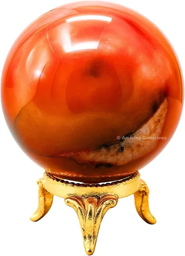 Vista 60 de Amazing Gemstone Bola de cristal de Yaxaita con soporte, bolas de meditación de esfera de cristal de 1.5 pulgadas para brujería y bolas decorativas
