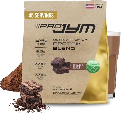 Vista 11 de JYM Supplement Science Pro JYM Rocky Road Proteína en polvo – Aislados de proteína de suero, caseína y proteína de leche, construcción muscular