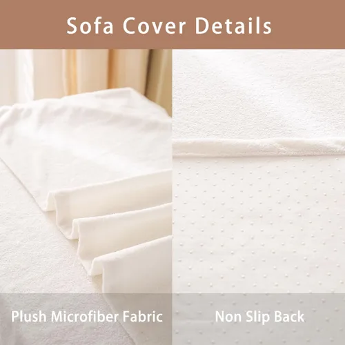 Vista 8 de Plaid Couch Cushion Covers for Large Dogs Boho Floral Rustic Couch Covers Red and Black Checkerboard Sofa Cover,Geometric Checkered Grid Cushion