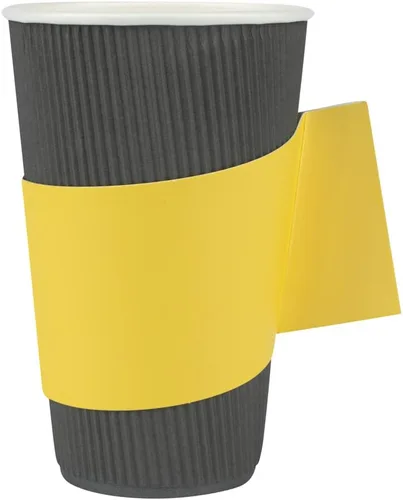 Vista 12 de Restaurantware -Solo mangas: Restpresso - Fundas para café caliente con asa, 50 fundas desechables para tazas - Las tazas se venden por separado, se