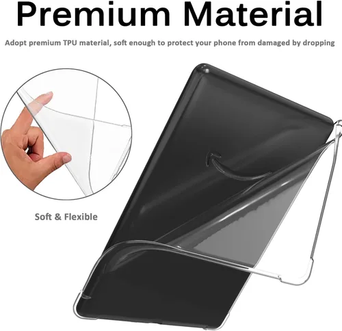 Vista 3 de Miimall Funda para Kindle Paperwhite 10ª funda de TPU suave, ultrafina, ligera, antiarañazos, panel trasero, protección a prueba de golpes, funda