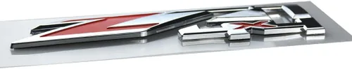 Vista 4 de Aimoll 2 piezas. Emblemas Z71 4x4 para GMC Chevy Silverado Sierra Tahoe Suburban Nuevo 1500 2500 3500 Vinilo (Cromo Rojo)
