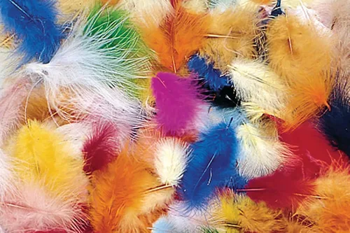 Creativity Street Marabou Plumas, colores surtidos, bolsa de 1/2 onza, paquete de 150
