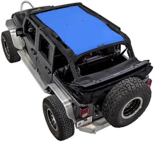 Vista 23 de Malla para sombra SPIDERWEBSHADE para Jeep Wrangler JKini con protección UV, accesorio hecho en EE.UU., para tu JK de 2 puertas y JKU de 4 puertas