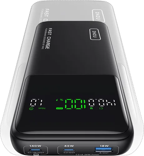 Vista 2 de INIU Combo de cargador portátil para portátil de 140 W y cargador compatible MagSafe de 15 W