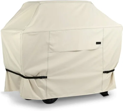 Vista 9 de NettyPro Funda para Barbacoa a Gas, Resistente al Agua, Impermeable de 32 Pulgadas, para Barbacoas de 2 Quemadores al Aire Libre, para Weber, Negro