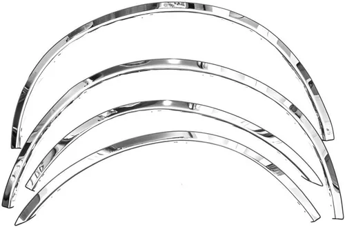 Sizver - Moldura de guardabarros cromada 3/4 para Nissan Titan 2004-2010. No es compatible con modelos ToolBox y Mudflap
