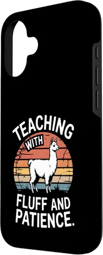 Vista 2 de Teaching with Fluff and Patience Llama Teacher Classroom Case for iPhone 16