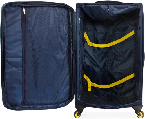 Vista 9 de Nautica Helios - Juego de equipaje de 2 piezas Azul marino amarillo Nautica Helios - Juego de equipaje de 2 piezas