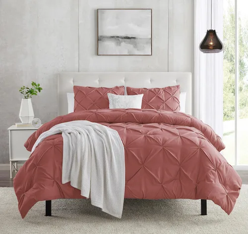 Vista 9 de Funda de edredón blanca tamaño individual, 2 piezas, 1 funda de edredón de 68 x 90 pulgadas con cierre de botón y 1 funda de almohada, juego de ropa