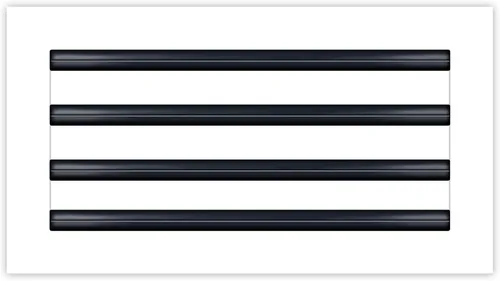 Vista 28 de BUILDMART - Cubierta de ventilación de CA moderna de 8 x 8 - Ventilación de aire negra decorativa - Difusor de ranura lineal estándar - Rejilla