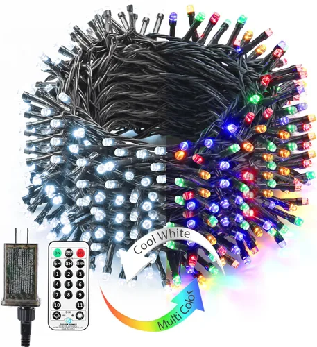 Vista 9 de Brizled Luces de Navidad inteligentes, 66 pies, 200 luces LED que cambian de color, aplicación y control de voz, luces de árbol de Navidad