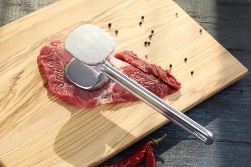 Vista 9 de New Star Foodservice 36374 Heavy Duty Cast Aluminum Meat Tenderizer, 10-Inch (Pack of 2)