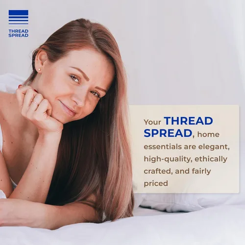 Vista 6 de THREAD SPREAD Sábana bajera ajustada 100 % algodón egipcio tamaño California King Sábana bajera de 600 hilos, bolsillo profundo, satén suave sin