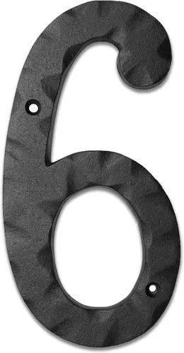 Vista 50 de NACH Números de casa para exterior, números de dirección negros de 5.5 pulgadas para casa - Número 3 - Números rústicos para exteriores