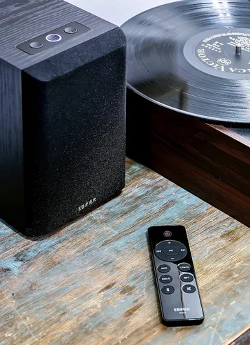 Vista 9 de Edifier M601DB Estantería Bluetooth coaxial con altavoces ópticos y auxiliares con subwoofer inalámbrico de 8 pulgadas, sistema informático 2.1