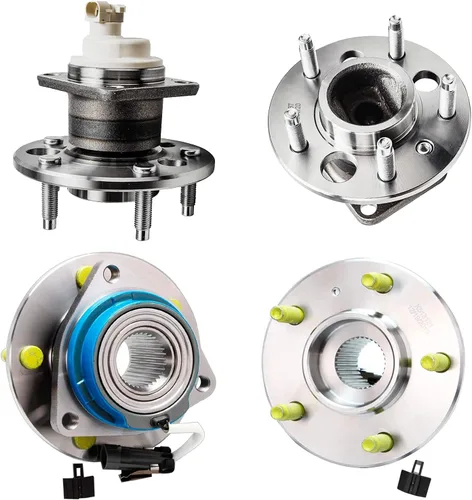 Vista 43 de Detroit Axle - Kit de suspensión de 14 piezas para Jeep Liberty 2006-2007, 2 cubos de rodamiento de ruedas, 2 brazos de control superior, 2 rótulas