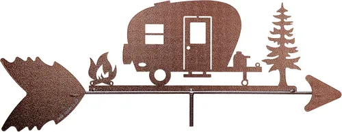 Vista 4 de SWEN Products Veletas Happy Camper Camp (montaje ajustable incluido)