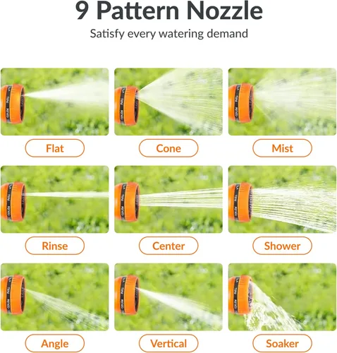 Vista 9 de Giraffe Tools Carrete de manguera retráctil montado en el suelo, 1/2 pulgada x 82 pies, carrete de manguera de jardín de rebobinado automático