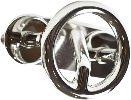 MARINE CITY Mount Ski Tow Hooks – 316 Stainless Steel, Mirror-Polished Finish, Corrosion-Resistant – 2-1/2” Ring Diameter, for Boats, Marines,