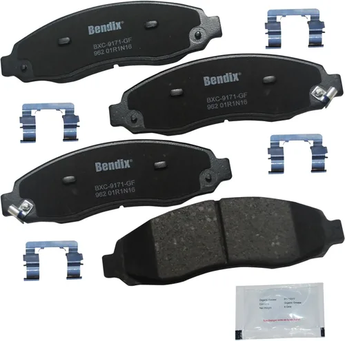 Vista 174 de Pastillas de freno delanteras semi-metálicas Bendix Priority1 CFM1774 para Ford Transit 2019-2017, Transit-150 2021-2015, Transit-250 2021-2015