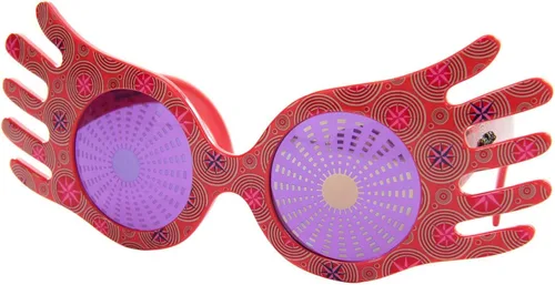 Vista 5 de Luna Lovegood Accessory Costume Kit - Quibbler Pouch, Spectrespecs Glasses, and Earrings