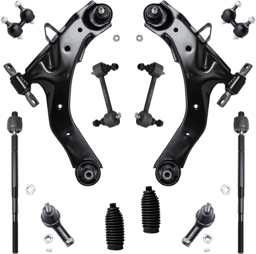 Vista 49 de Detroit Axle - Kit de suspensión frontal de 12 piezas para Toyota Corolla 2003 2004 2005 2006 2007 2008, 2 brazos de control inferiores, 2 rótulas