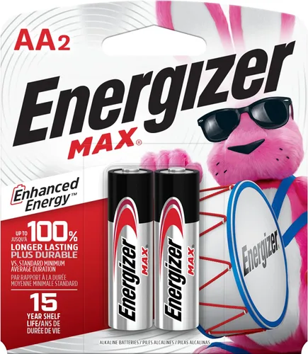 Vista 7 de Energizer MAX - Pilas alcalinas doble A, 2 unidades, pilas AA de larga duración, adecuadas para juguetes de niños y electrónica diaria