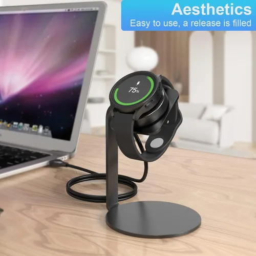 Vista 2 de Soporte cargador para Samsung Galaxy Watch, compatible con Galaxy Watch 5, 4, 3 y Active 2