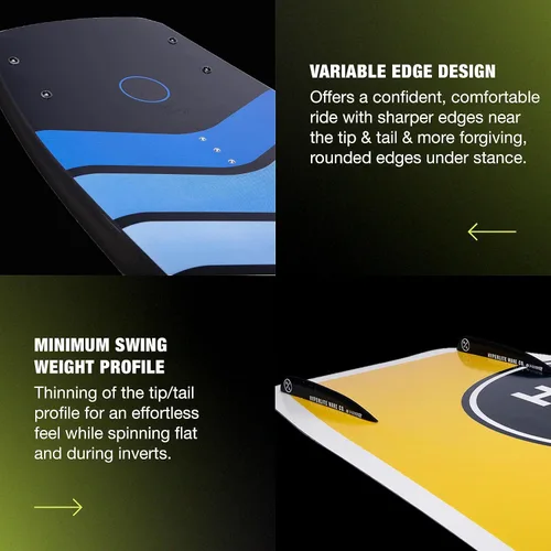 Vista 6 de Hyperlite Murray Pro Wakeboard - Wakeboard Shaun Murray Signature - Perfecto para ciclistas intermedios a avanzados - Solo tabla y aletas