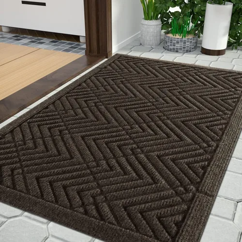 Vista 35 de Yimobra Tapetes para puerta de exteriores, 29.5 x 17 pulgadas, impermeables, para todas las estaciones, para entrada de puerta delantera