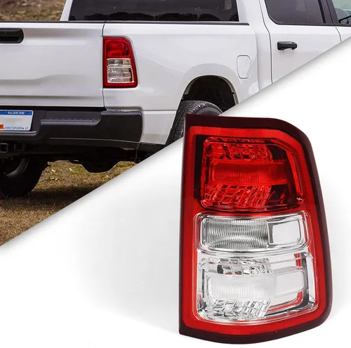 Vista 9 de FIONE Conjunto de luces traseras halógenas compatible con Dodge Ram 1500 2019-2023 Big Horn/comerciante con bombillas izquierda del lado